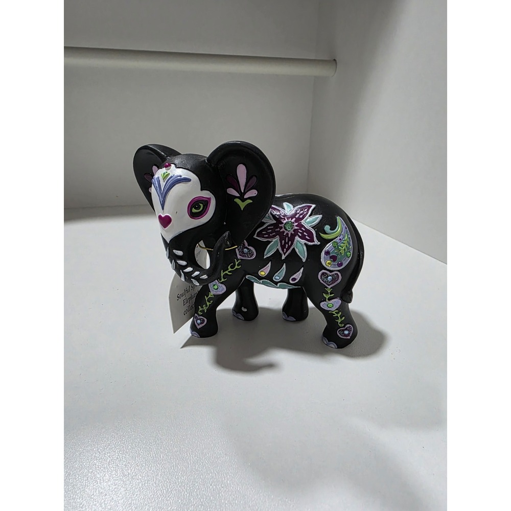 Hamilton Collection‎ Day of the Dead Elephant Figurine - Hand Painted Folk Art